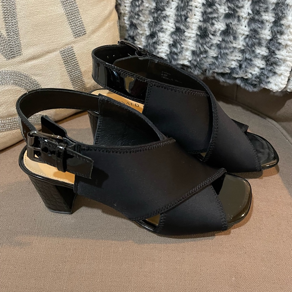 Donald Pliner Black Croco Pyper Slingback - Picture 10 of 15